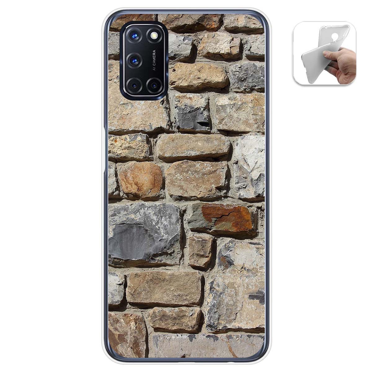 Funda Gel Tpu para Oppo A52 / Oppo A72 diseño Ladrillo 03 Dibujos