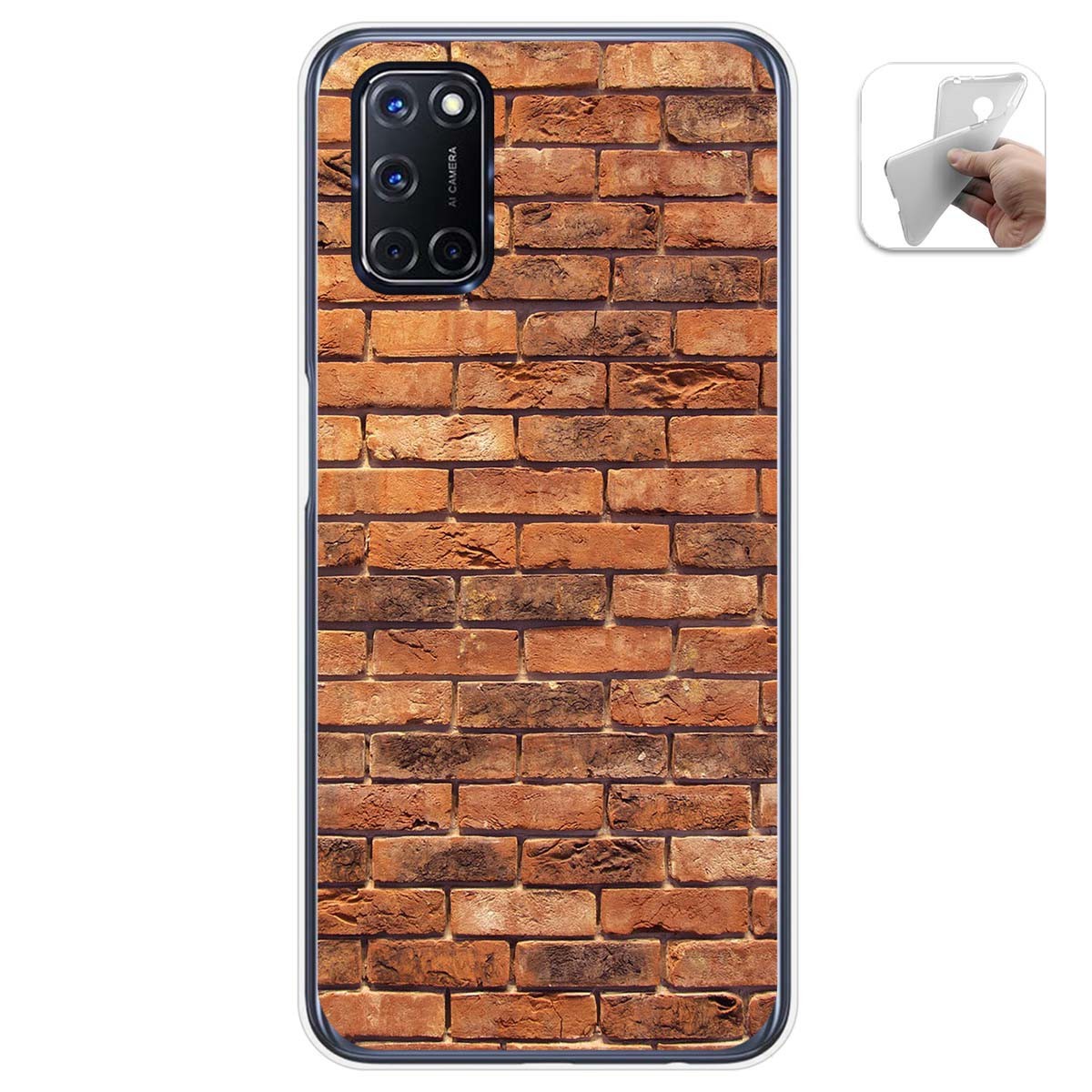 Funda Gel Tpu para Oppo A52 / Oppo A72 diseño Ladrillo 04 Dibujos