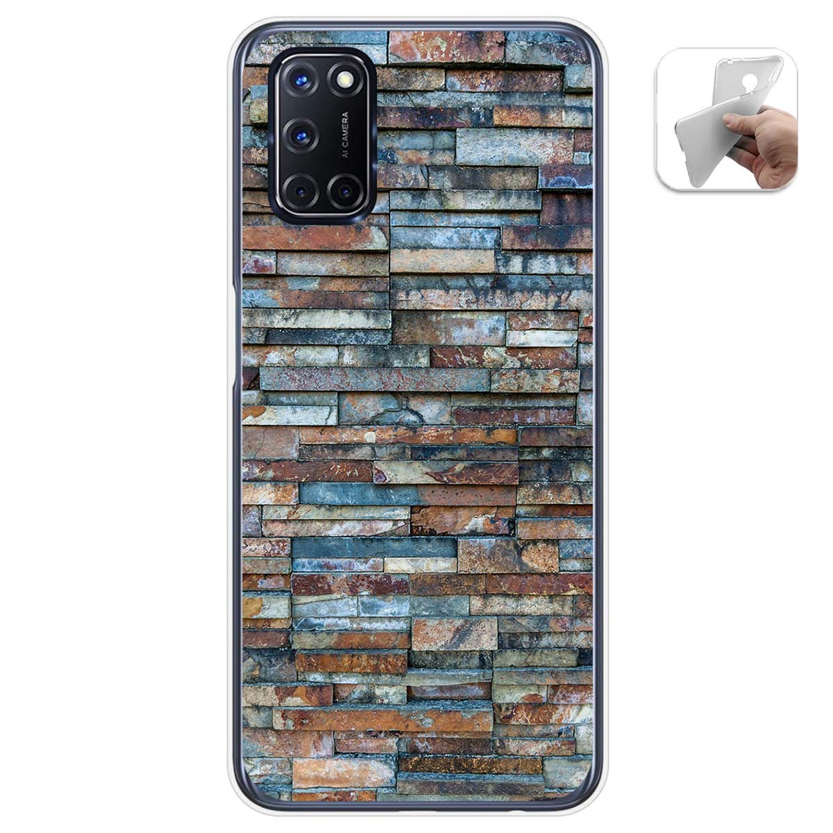 Funda Gel Tpu para Oppo A52 / Oppo A72 diseño Ladrillo 05 Dibujos