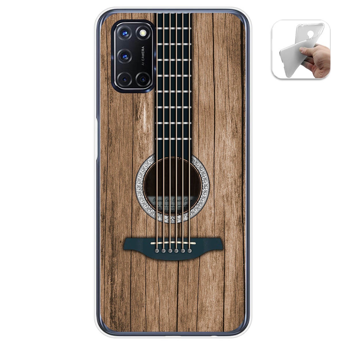 Funda Gel Tpu para Oppo A52 / Oppo A72 diseño Madera 11 Dibujos