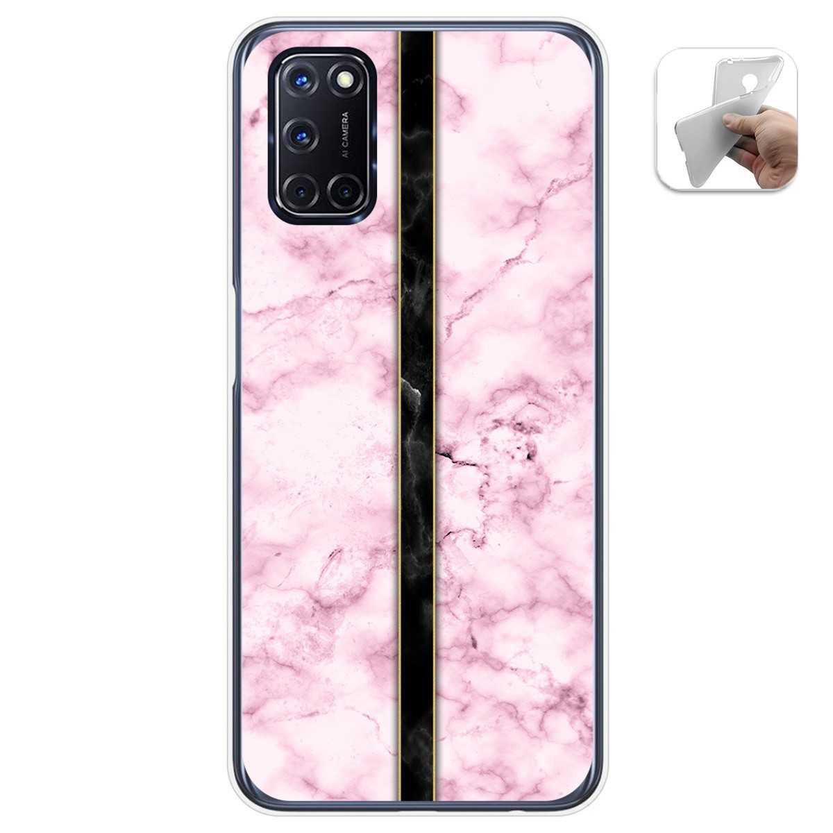 Funda Gel Tpu para Oppo A52 / Oppo A72 diseño Mármol 04 Dibujos