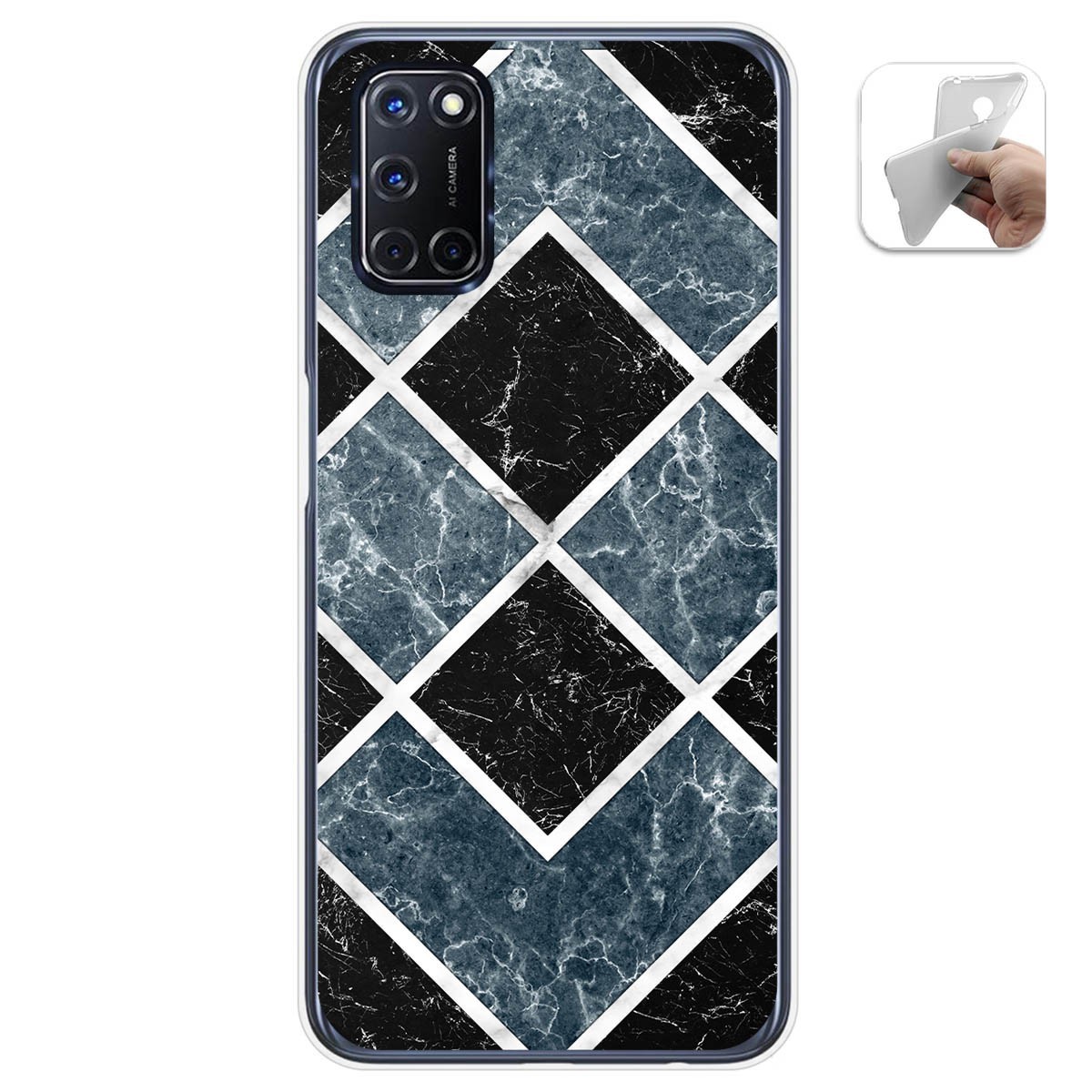 Funda Gel Tpu para Oppo A52 / Oppo A72 diseño Mármol 06 Dibujos