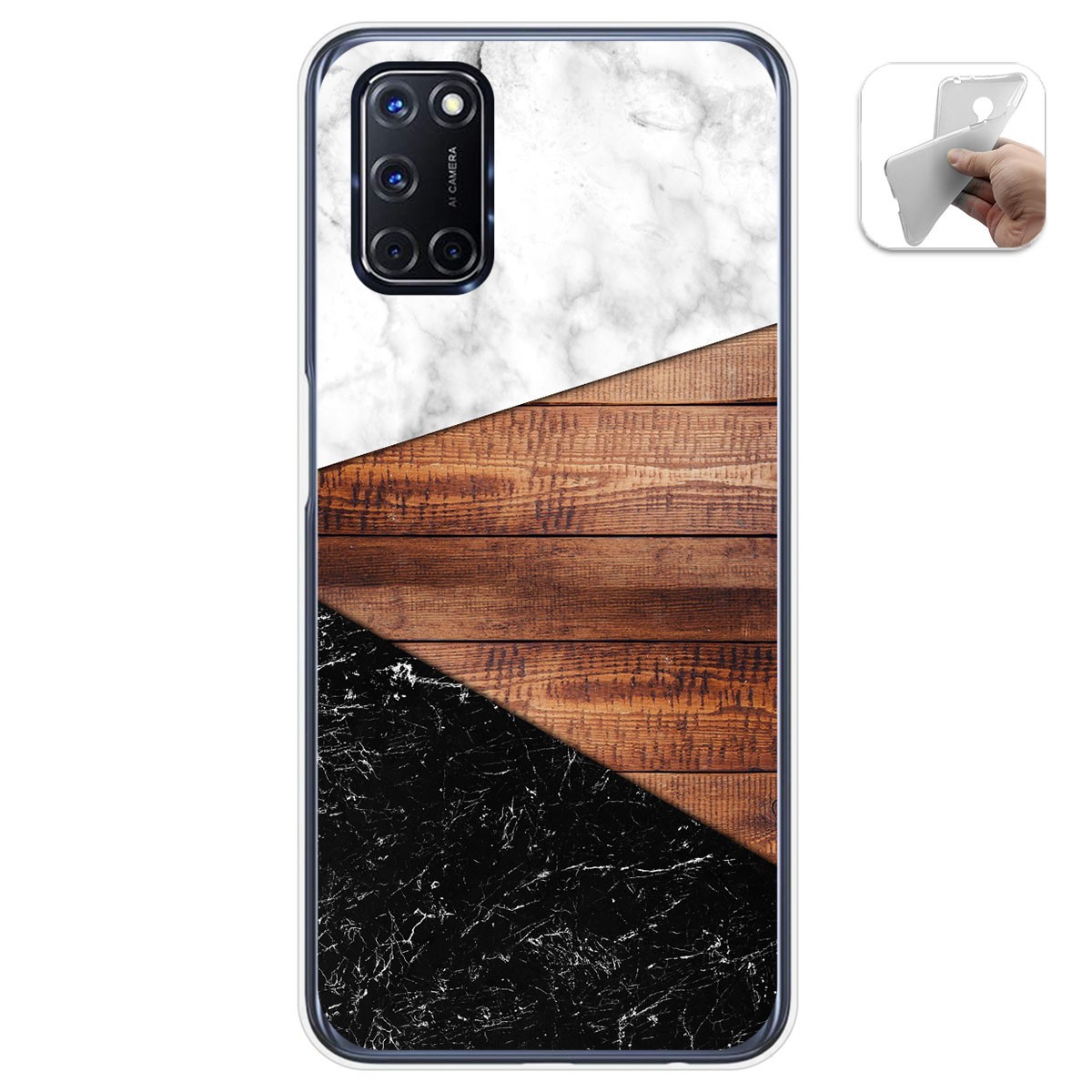 Funda Gel Tpu para Oppo A52 / Oppo A72 diseño Mármol 11 Dibujos