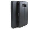Funda Soporte Piel Negra para Samsung Galaxy S8 Plus Flip Libro