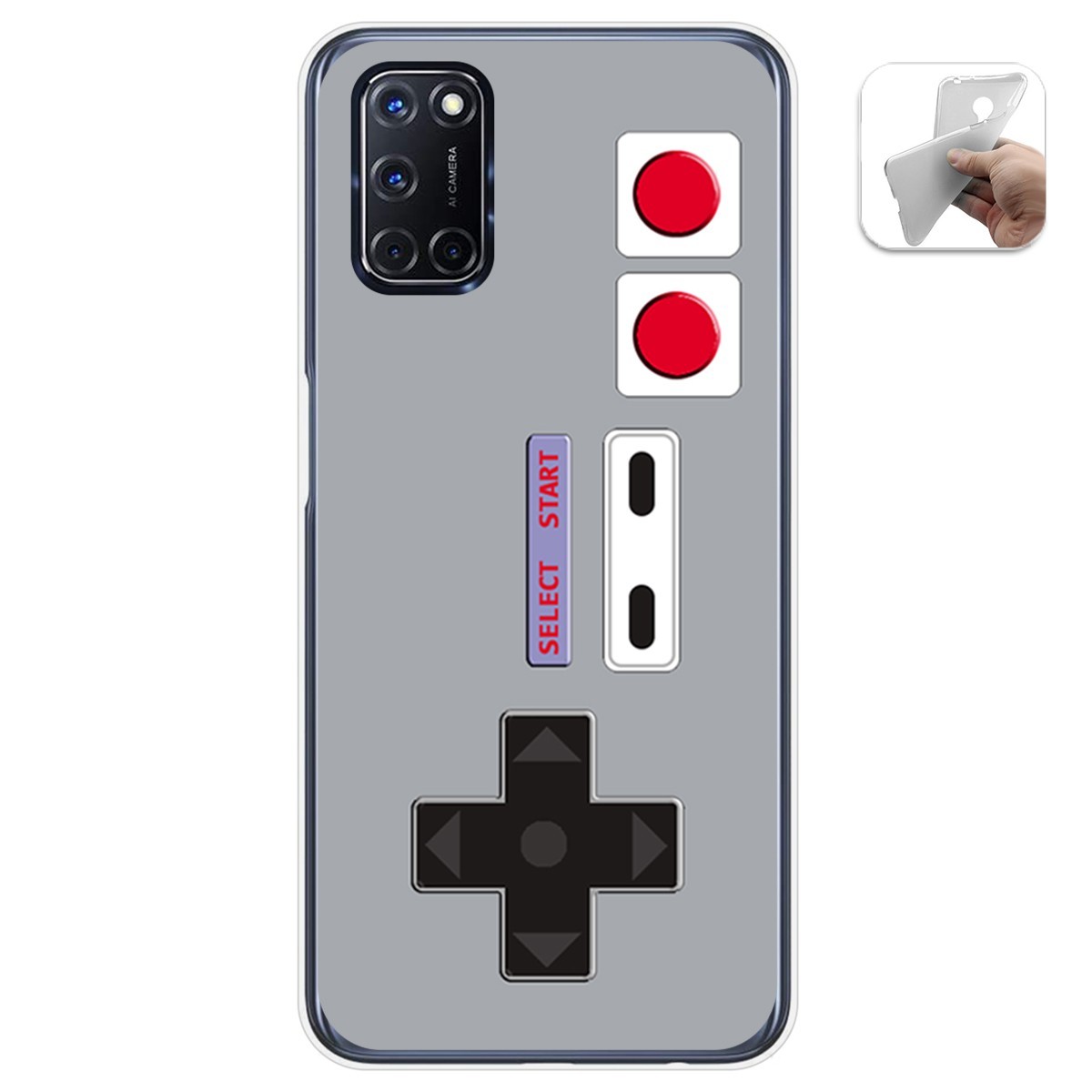 Funda Gel Tpu para Oppo A52 / Oppo A72 diseño Consola Dibujos