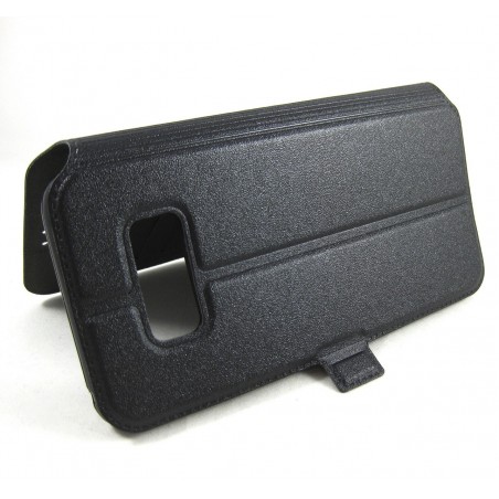 Funda Soporte Piel Negra para Samsung Galaxy S8 Plus Flip Libro