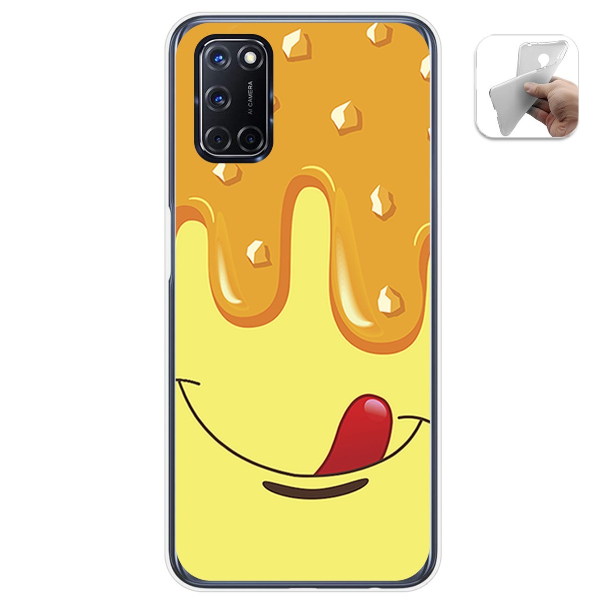 Funda Gel Tpu para Oppo A52 / Oppo A72 diseño Helado Vainilla Dibujos
