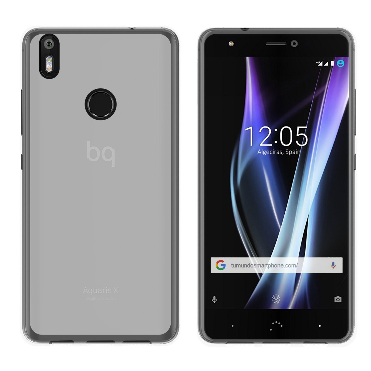 Funda Gel Tpu para Bq Aquaris X / X Pro Color Transparente