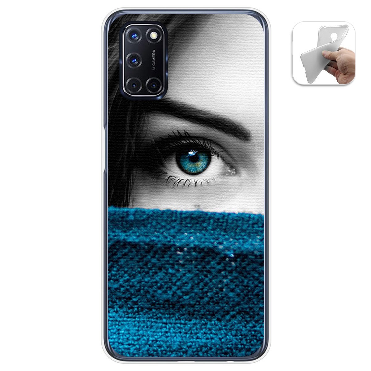 Funda Gel Tpu para Oppo A52 / Oppo A72 diseño Ojo Dibujos