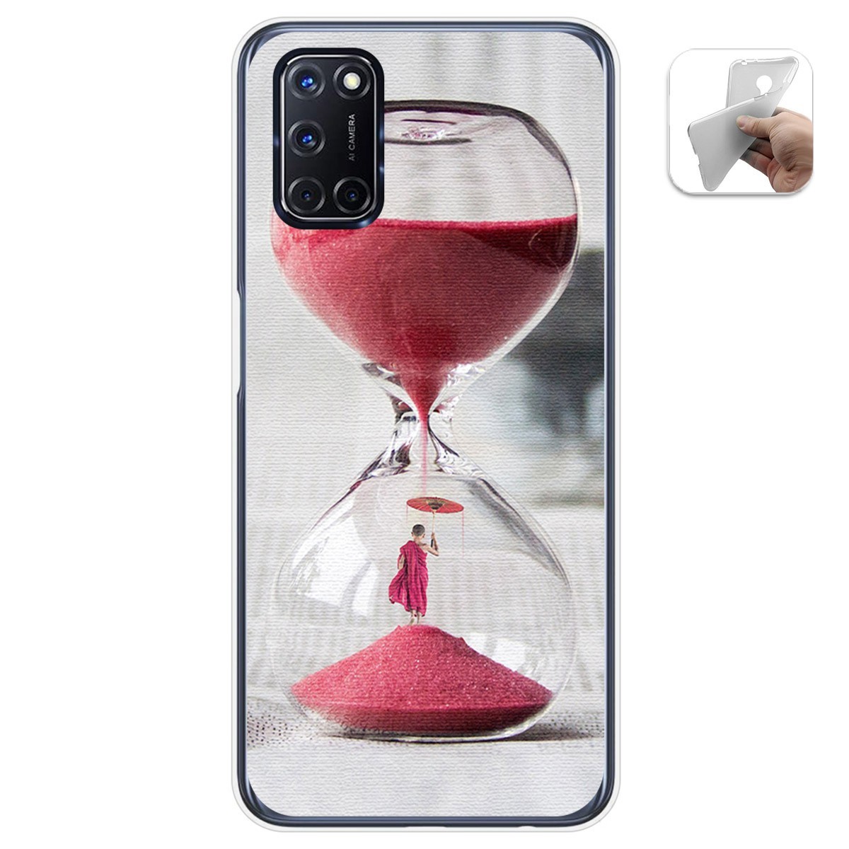 Funda Gel Tpu para Oppo A52 / Oppo A72 diseño Reloj Dibujos