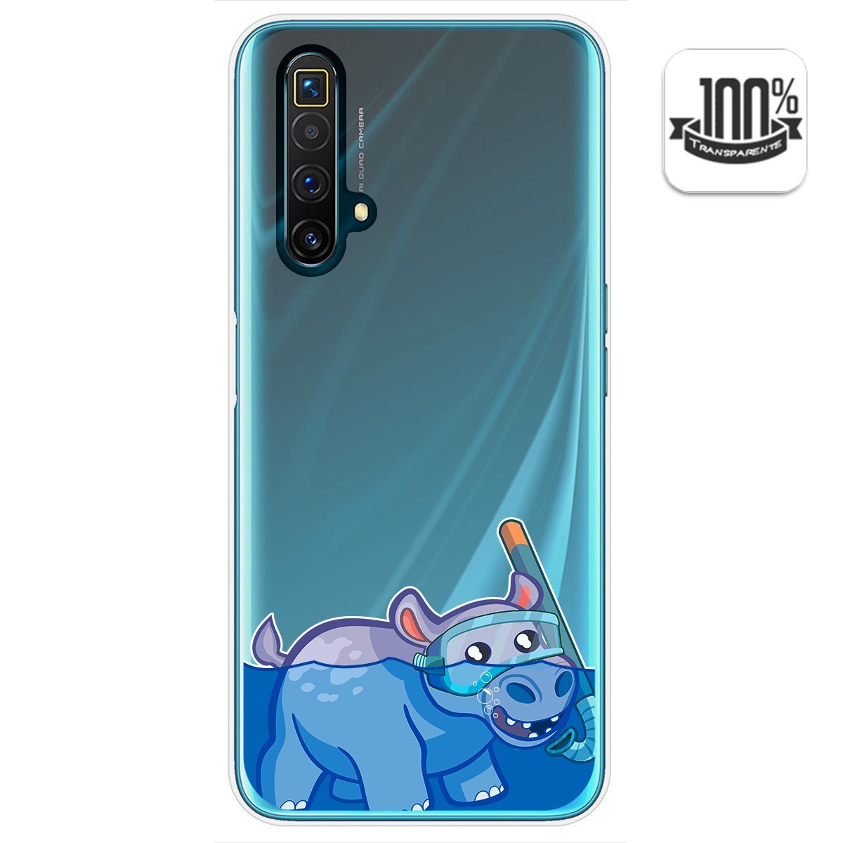 Funda Gel Transparente para Realme X3 SuperZoom / X50 5G diseño Hipo Dibujos