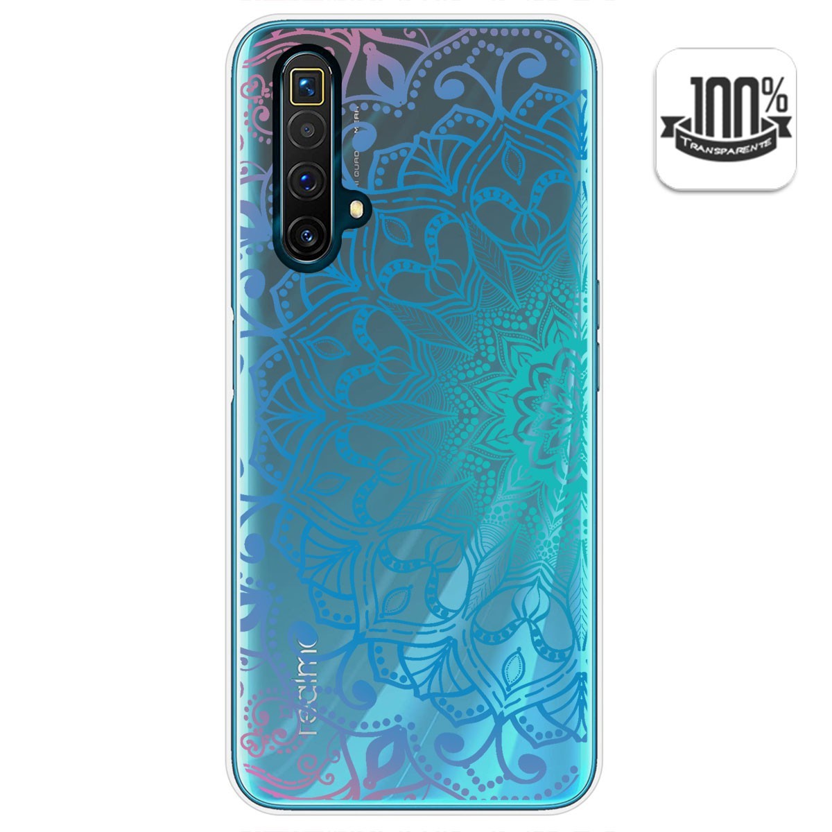 Funda Gel Transparente para Realme X3 SuperZoom / X50 5G diseño Mandala Dibujos