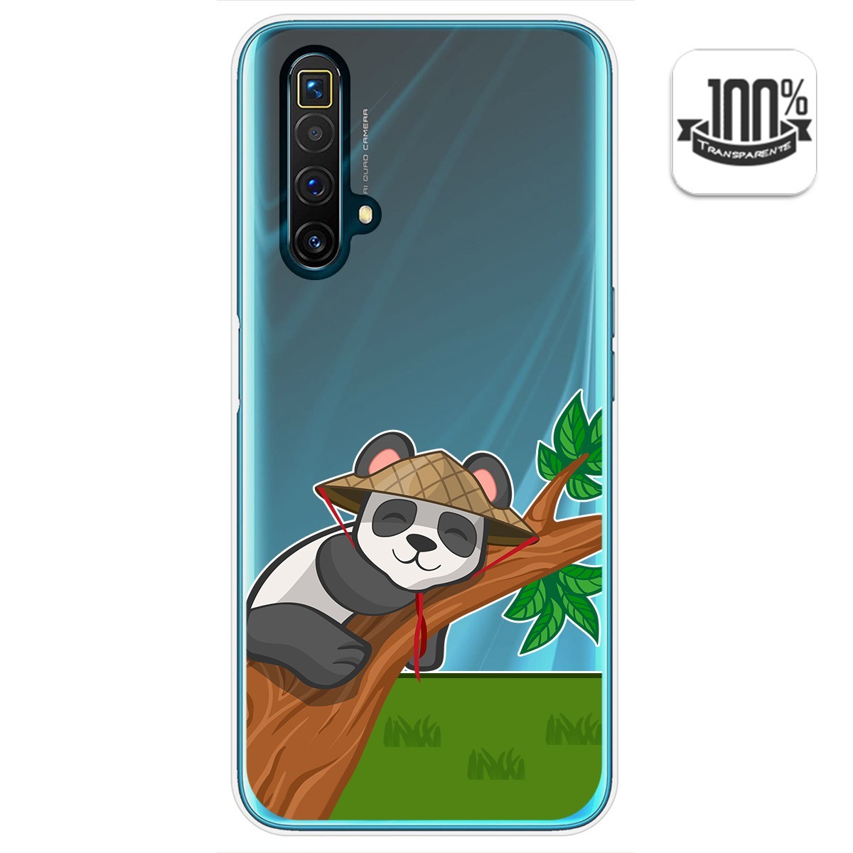 Funda Gel Transparente para Realme X3 SuperZoom / X50 5G diseño Panda Dibujos