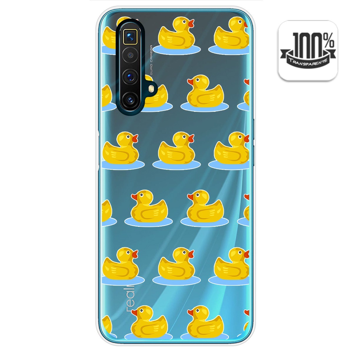 Funda Gel Transparente para Realme X3 SuperZoom / X50 5G diseño Pato Dibujos