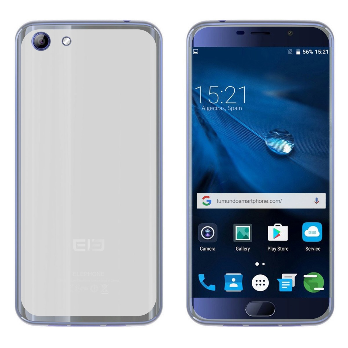 Funda Gel Tpu para Elephone S7 Color Transparente