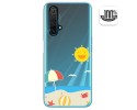 Funda Gel Transparente para Realme X3 SuperZoom / X50 5G diseño Playa Dibujos