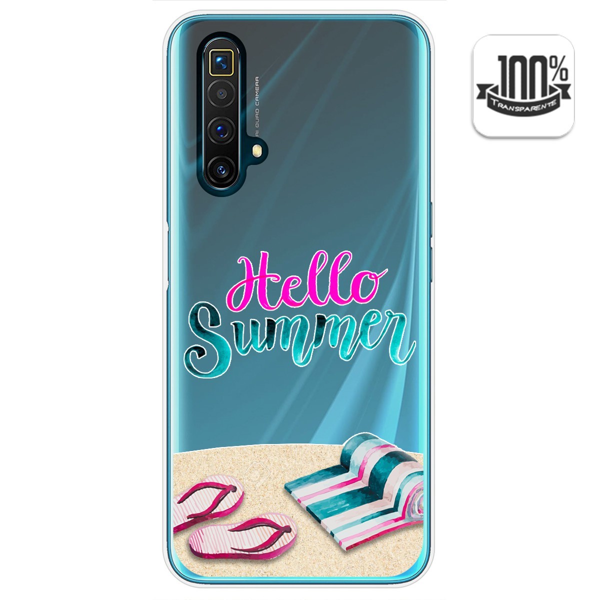 Funda Gel Transparente para Realme X3 SuperZoom / X50 5G diseño Summer Dibujos