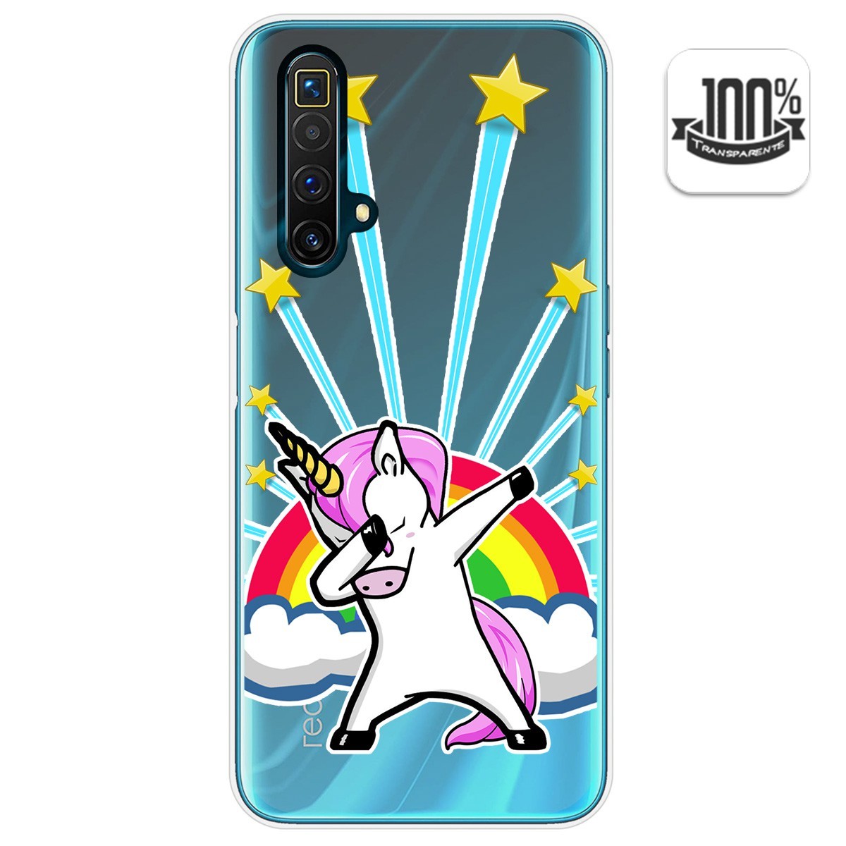 Funda Gel Transparente para Realme X3 SuperZoom / X50 5G diseño Unicornio Dibujos