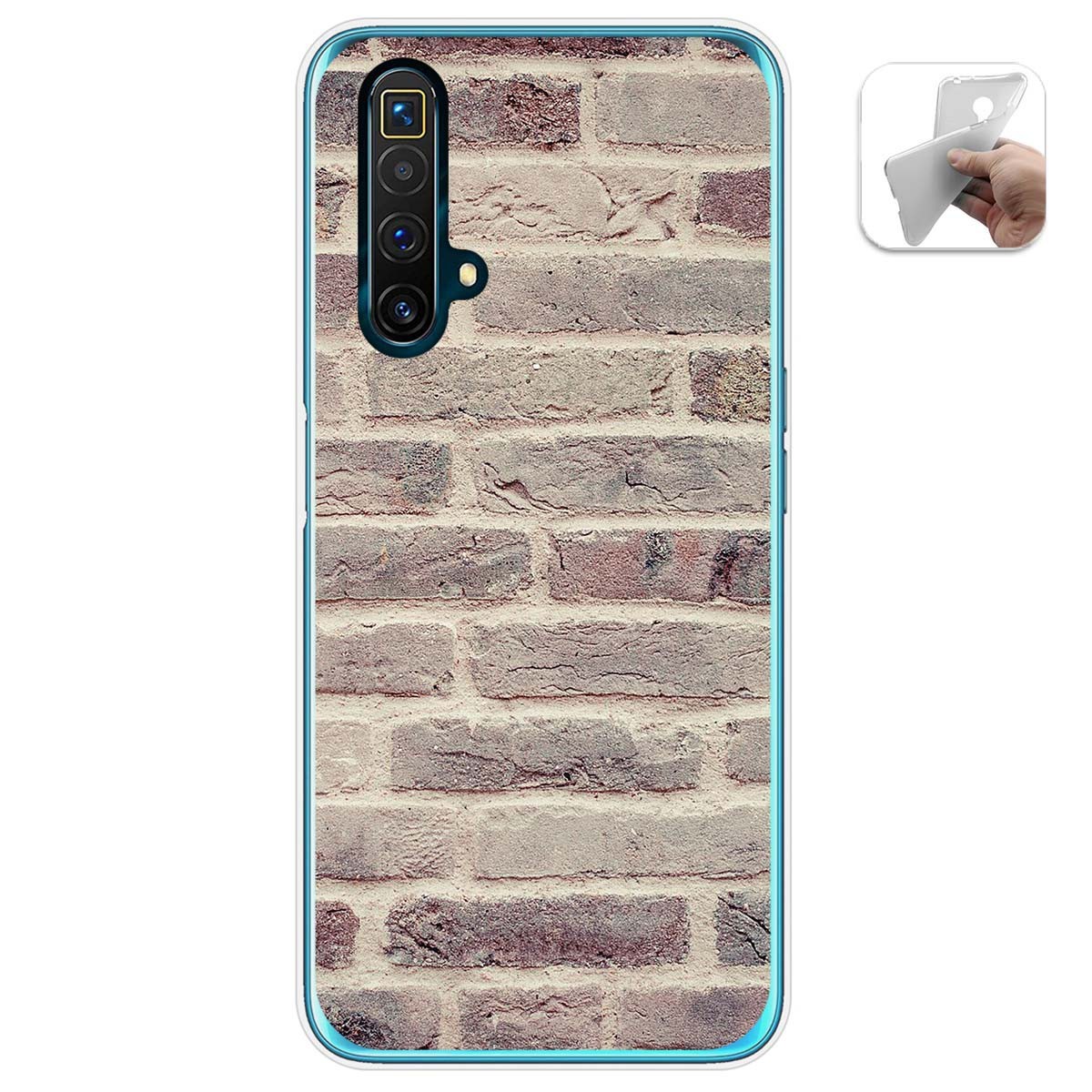 Funda Gel Tpu para Realme X3 SuperZoom / X50 5G diseño Ladrillo 01 Dibujos