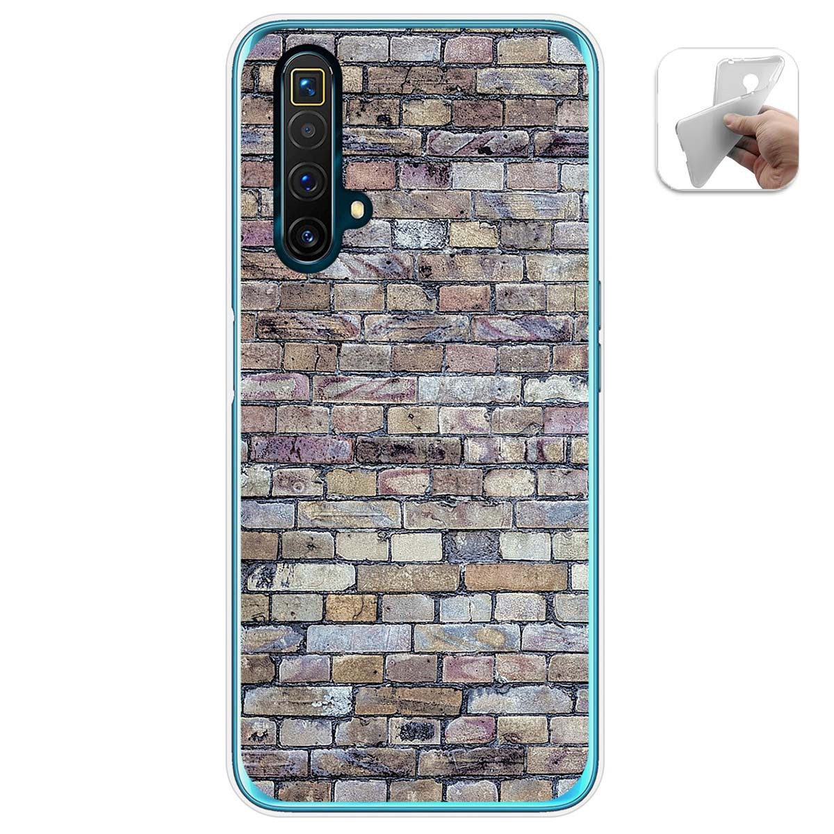 Funda Gel Tpu para Realme X3 SuperZoom / X50 5G diseño Ladrillo 02 Dibujos
