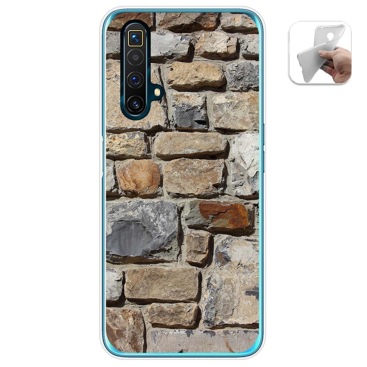 Funda Gel Tpu para Realme X3 SuperZoom / X50 5G diseño Ladrillo 03 Dibujos