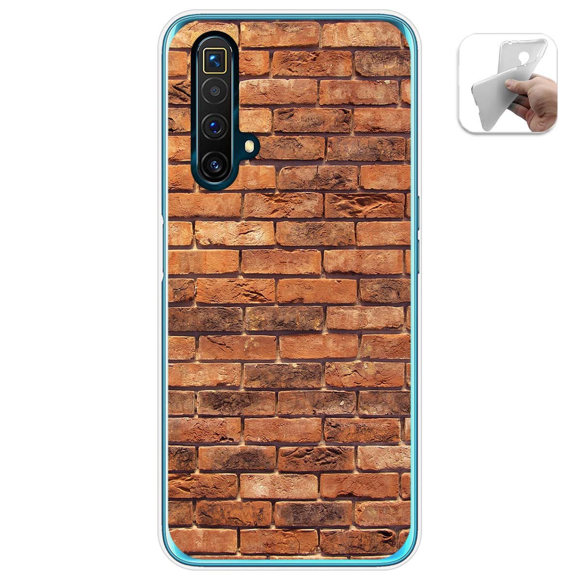 Funda Gel Tpu para Realme X3 SuperZoom / X50 5G diseño Ladrillo 04 Dibujos
