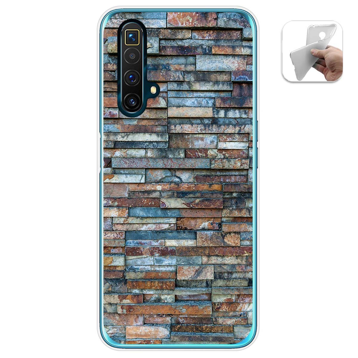 Funda Gel Tpu para Realme X3 SuperZoom / X50 5G diseño Ladrillo 05 Dibujos
