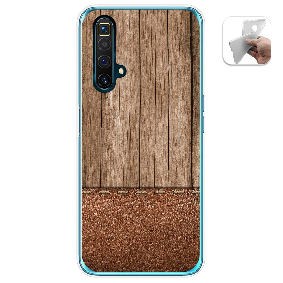 Funda Gel Tpu para Realme X3 SuperZoom / X50 5G diseño Madera 09 Dibujos