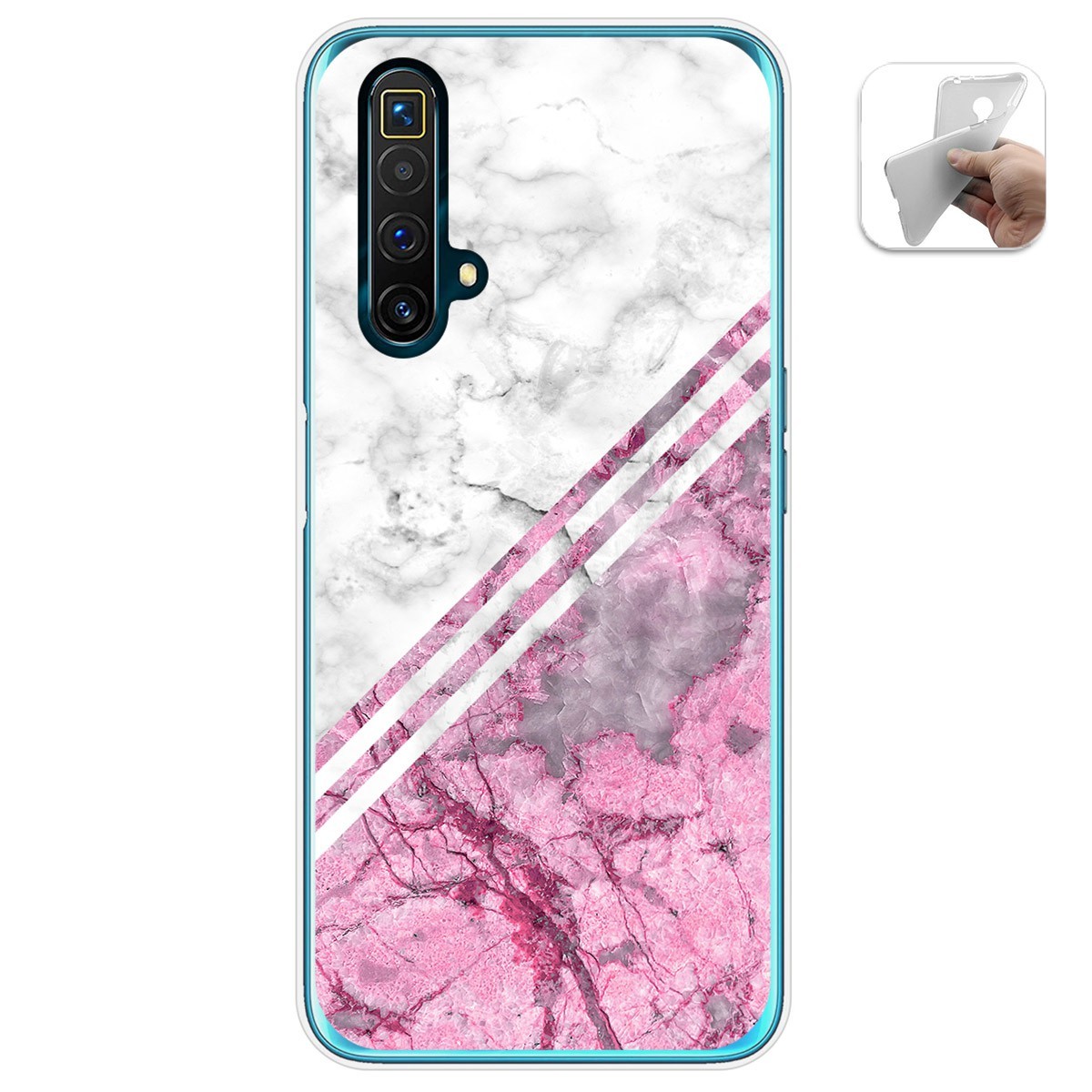 Funda Gel Tpu para Realme X3 SuperZoom / X50 5G diseño Mármol 03 Dibujos