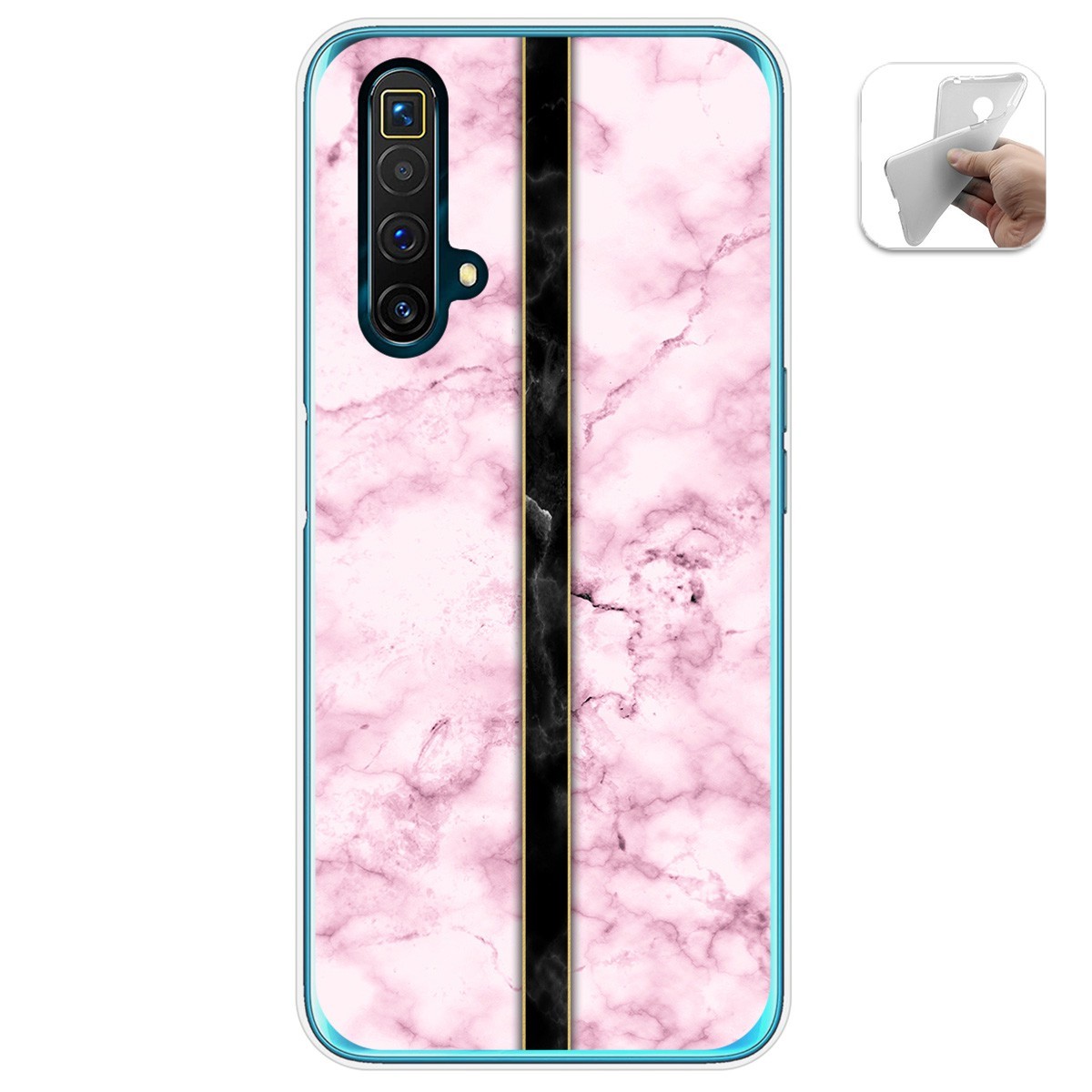 Funda Gel Tpu para Realme X3 SuperZoom / X50 5G diseño Mármol 04 Dibujos