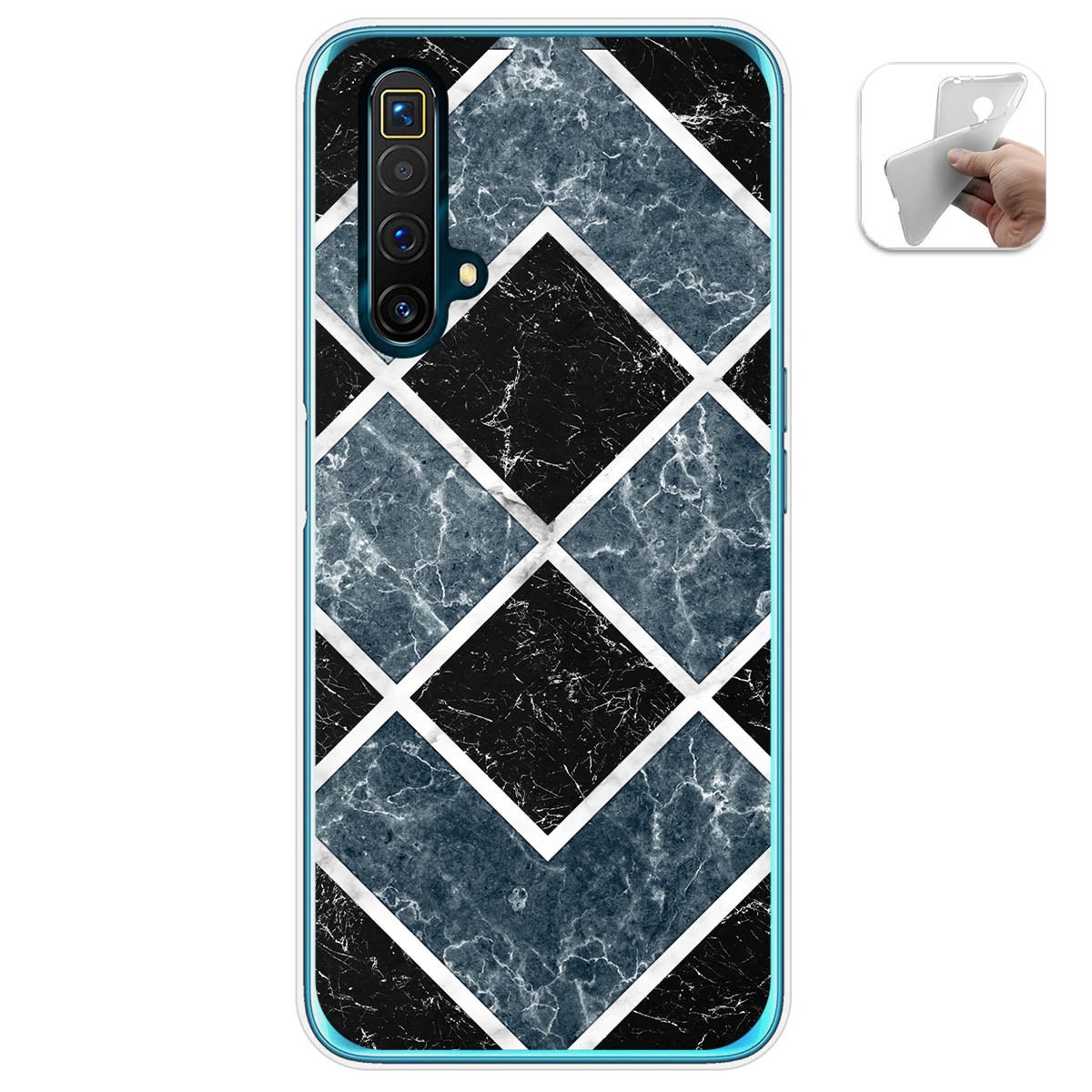 Funda Gel Tpu para Realme X3 SuperZoom / X50 5G diseño Mármol 06 Dibujos