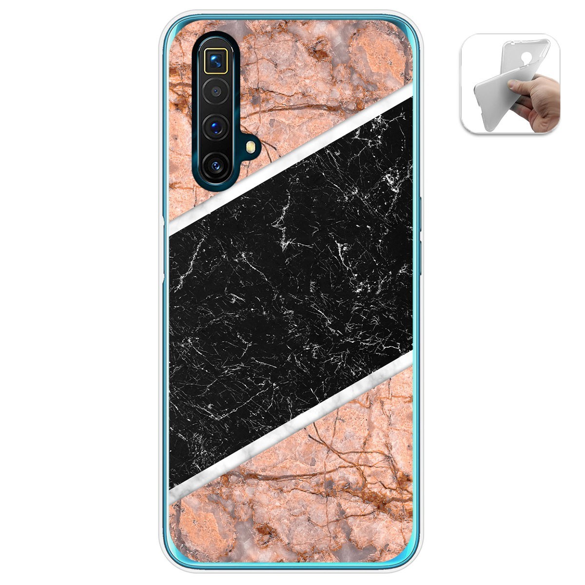 Funda Gel Tpu para Realme X3 SuperZoom / X50 5G diseño Mármol 07 Dibujos
