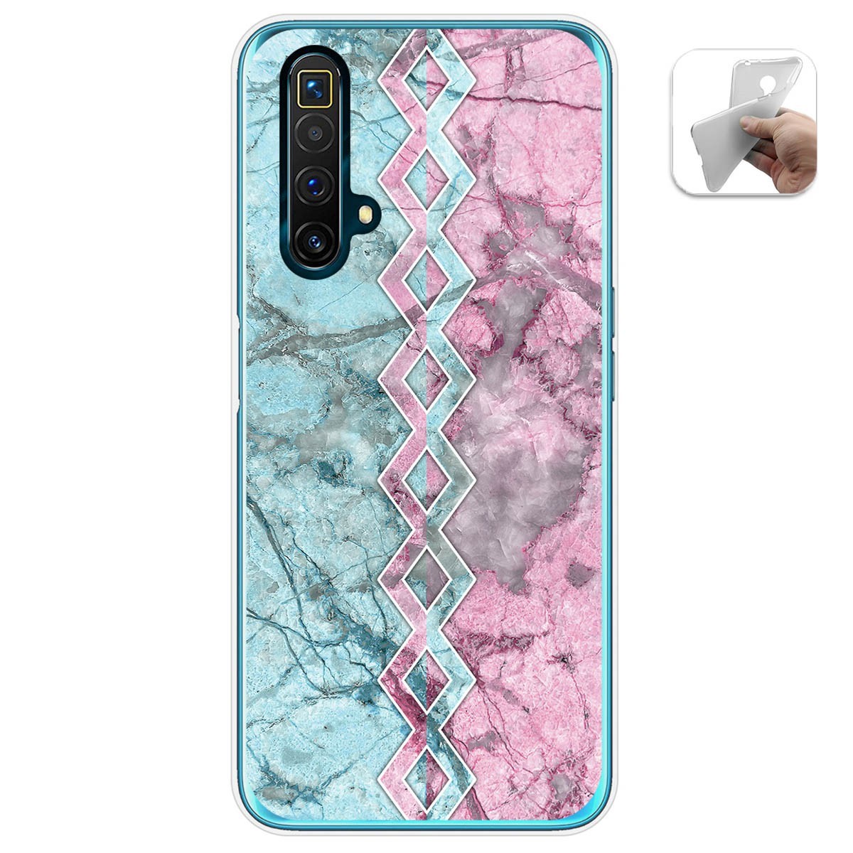 Funda Gel Tpu para Realme X3 SuperZoom / X50 5G diseño Mármol 08 Dibujos