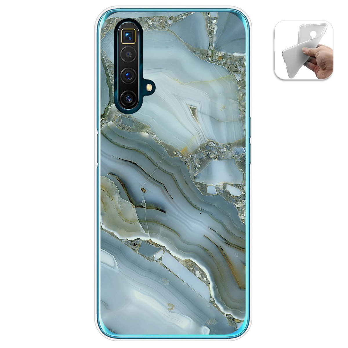 Funda Gel Tpu para Realme X3 SuperZoom / X50 5G diseño Mármol 09 Dibujos