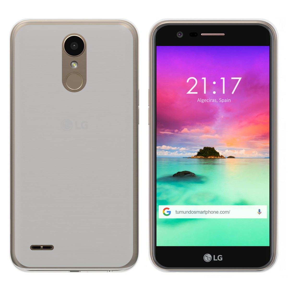 Funda Gel Tpu para Lg K10 2017 Color Transparente