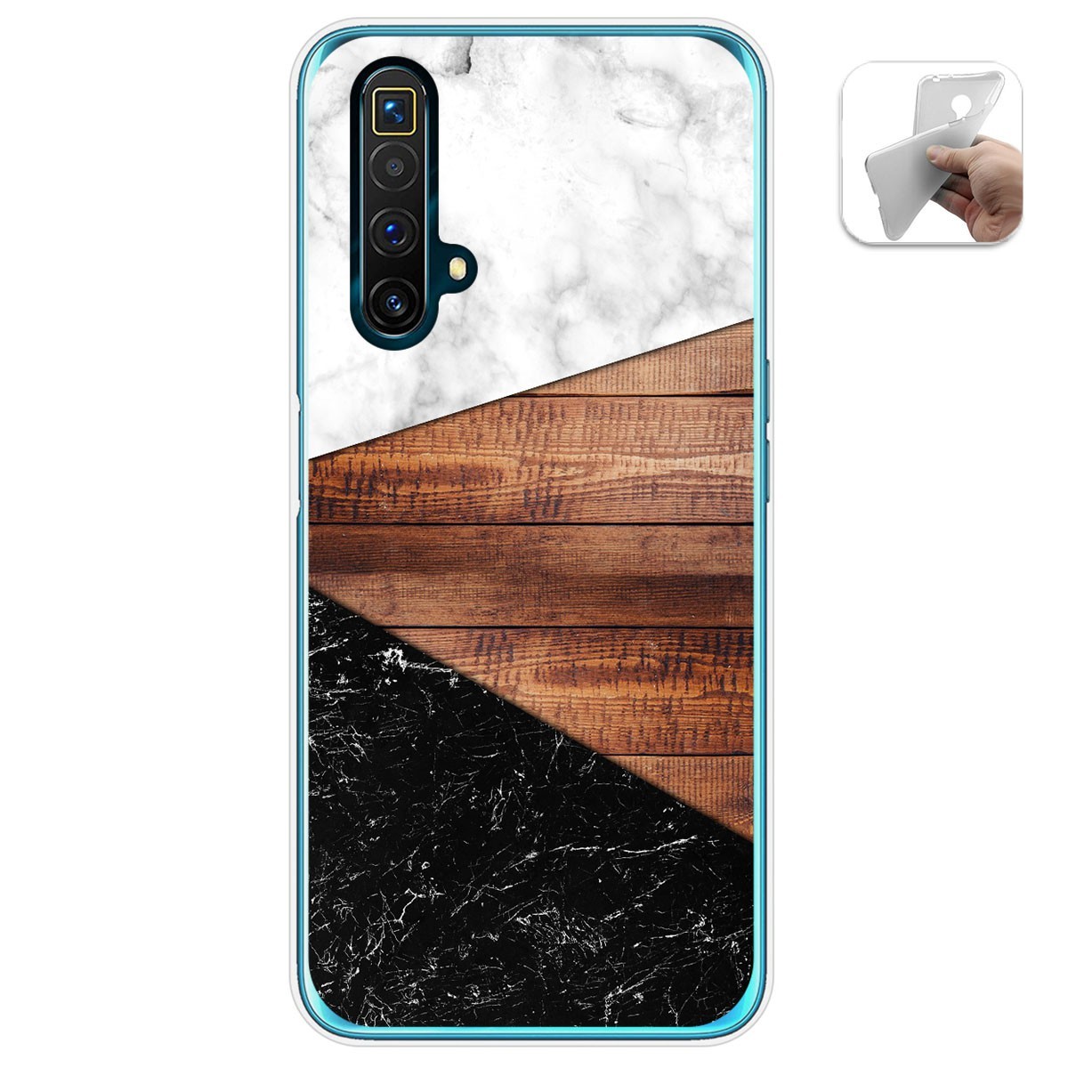 Funda Gel Tpu para Realme X3 SuperZoom / X50 5G diseño Mármol 11 Dibujos
