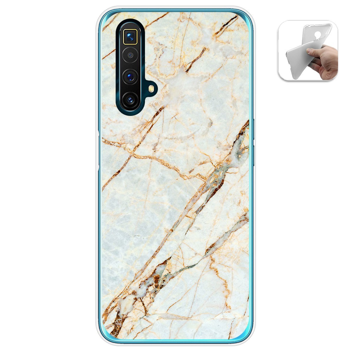 Funda Gel Tpu para Realme X3 SuperZoom / X50 5G diseño Mármol 13 Dibujos