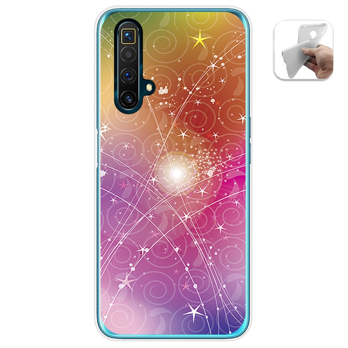 Funda Gel Tpu para Realme X3 SuperZoom / X50 5G diseño Abstracto Dibujos