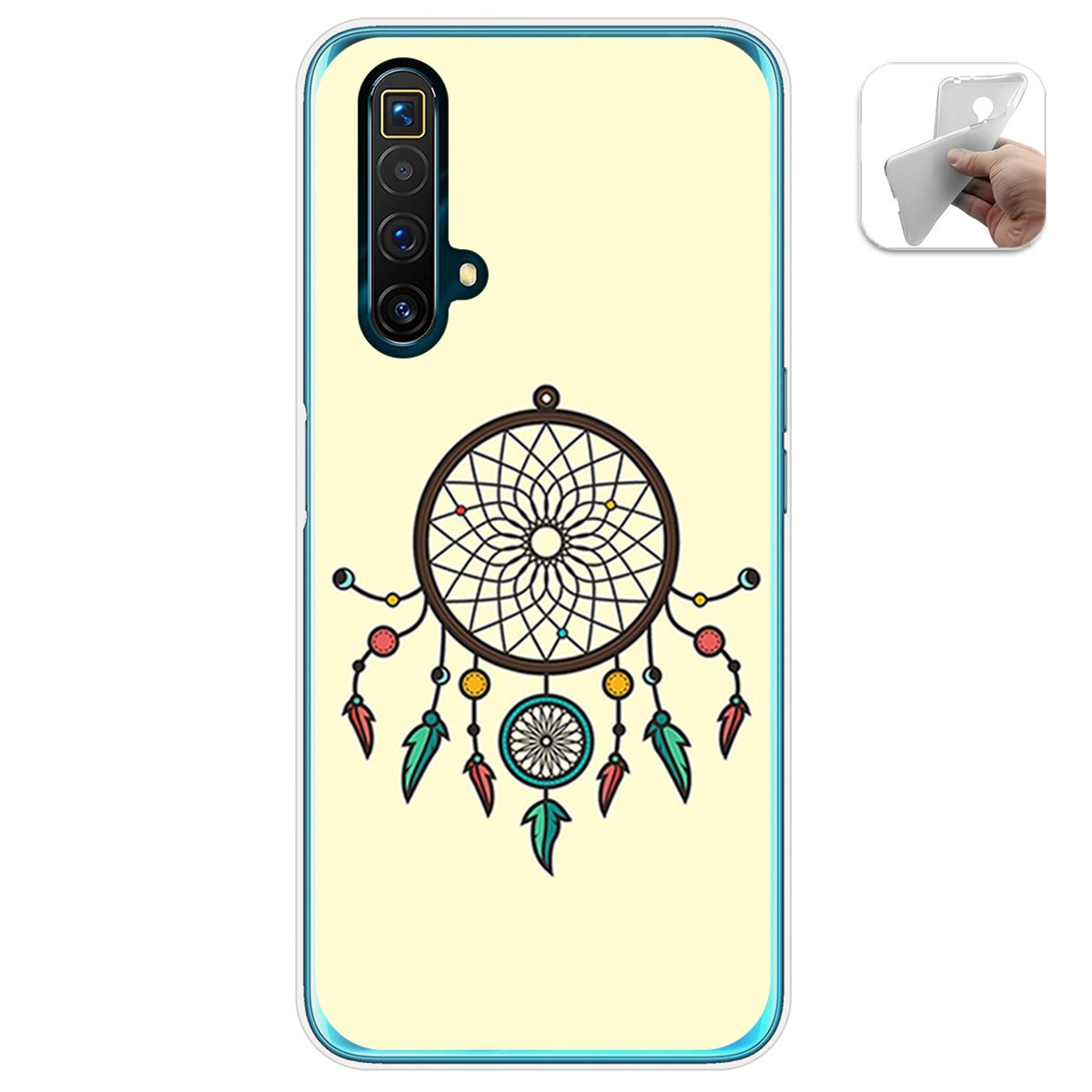 Funda Gel Tpu para Realme X3 SuperZoom / X50 5G diseño Atrapasueños Dibujos