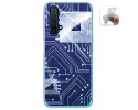 Funda Gel Tpu para Realme X3 SuperZoom / X50 5G diseño Circuito Dibujos