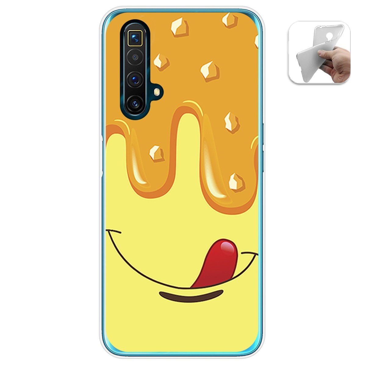 Funda Gel Tpu para Realme X3 SuperZoom / X50 5G diseño Helado Vainilla Dibujos