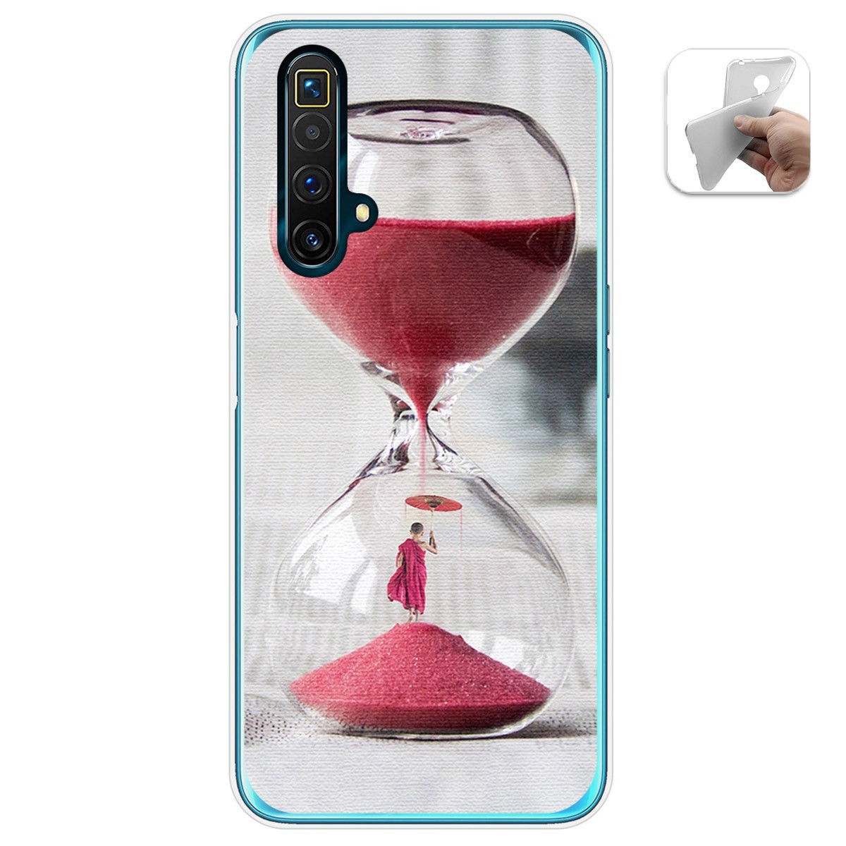 Funda Gel Tpu para Realme X3 SuperZoom / X50 5G diseño Reloj Dibujos