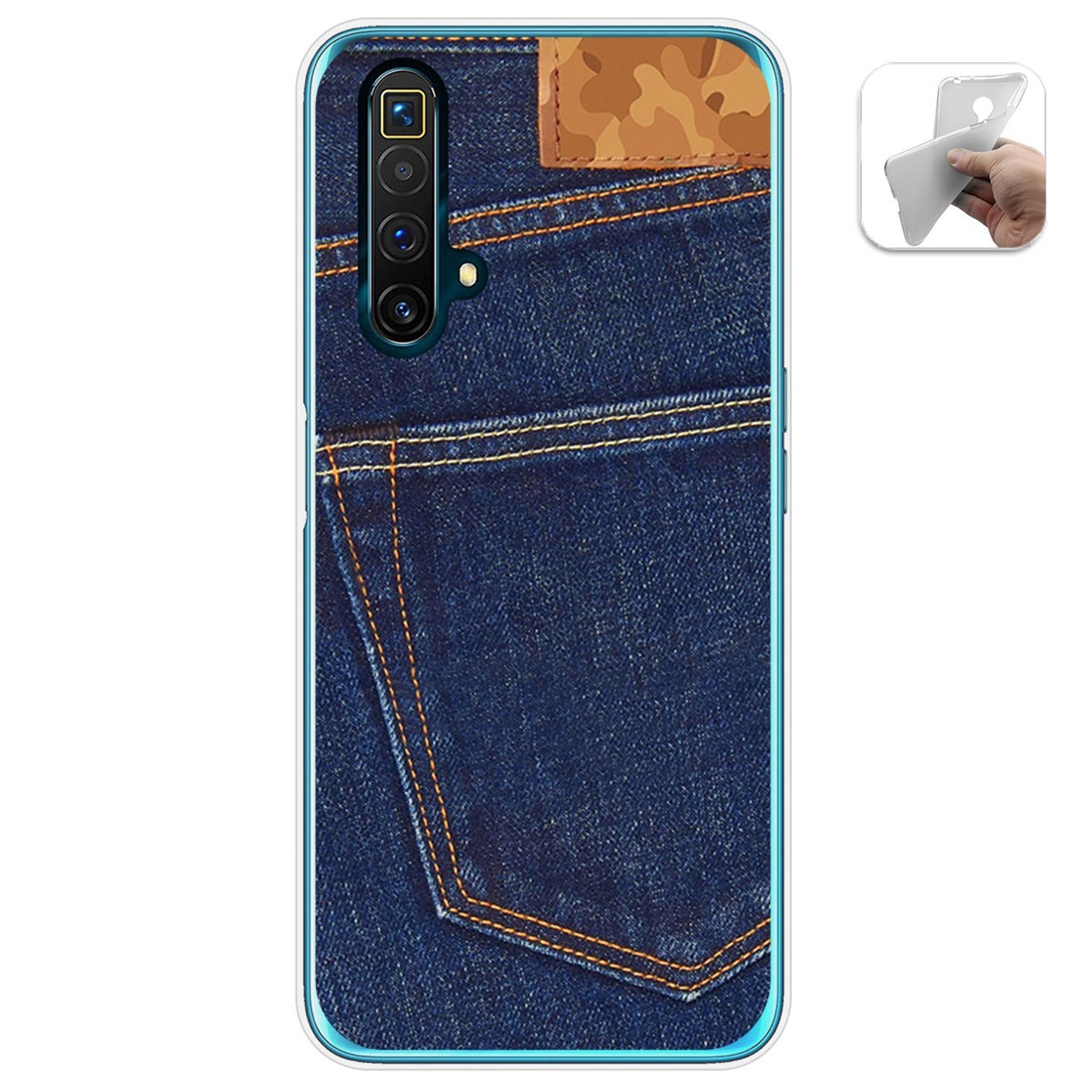 Funda Gel Tpu para Realme X3 SuperZoom / X50 5G diseño Vaquero Dibujos