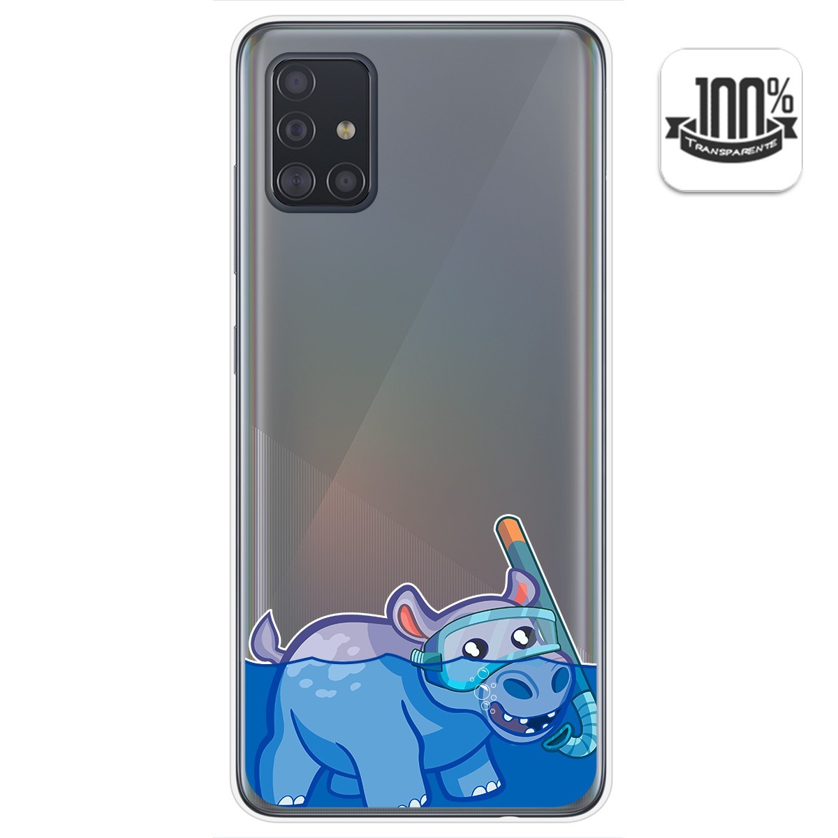 Funda Gel Transparente para Samsung Galaxy A51 5G diseño Hipo Dibujos