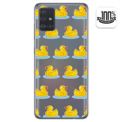 Funda Gel Transparente para Samsung Galaxy A51 5G diseño Pato Dibujos