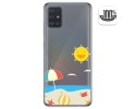 Funda Gel Transparente para Samsung Galaxy A51 5G diseño Playa Dibujos