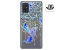 Funda Gel Transparente para Samsung Galaxy A51 5G diseño Plumas Dibujos
