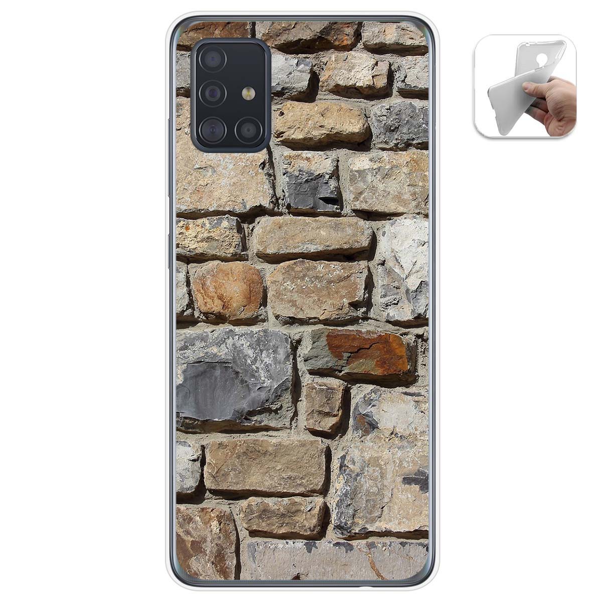 Funda Gel Tpu para Samsung Galaxy A51 5G diseño Ladrillo 03 Dibujos
