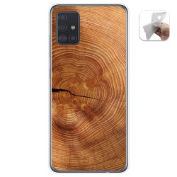 Funda Gel Tpu para Samsung Galaxy A51 5G diseño Madera 04 Dibujos