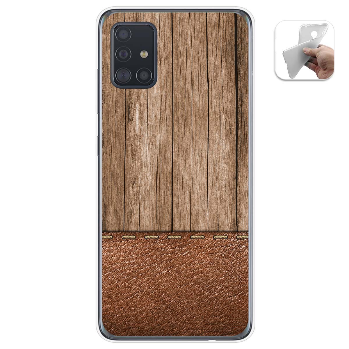 Funda Gel Tpu para Samsung Galaxy A51 5G diseño Madera 09 Dibujos